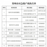 疫情期间 郑州市启用14个应急助产机构