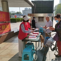 牧野大地见真情 新乡市人防志愿者宣传