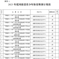 省体育局征集2023年度青少年体育赛事承办单位