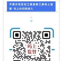 平原示范区纪工委监察工委：“码上监督”马上办！