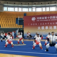 社会组·省直机关和中央驻豫单位组太极拳比赛在省体育场举行