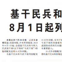 中国民兵新服装亮相！
