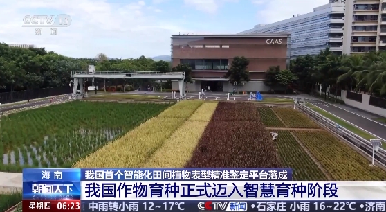 我国首个智能化田间植物表型精准鉴定平台在海南落成