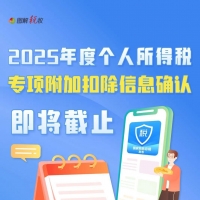 2025年度个税专项附加扣除信息确认即将截止 一图了解操作流程