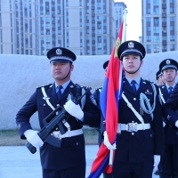 开封市公安局隆重举行警旗升旗仪式