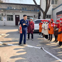北道门街道组织辖区企业开展消防安全演练