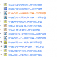 郑州继续发布暴雨黄色预警：下午到夜里将有50毫米降水