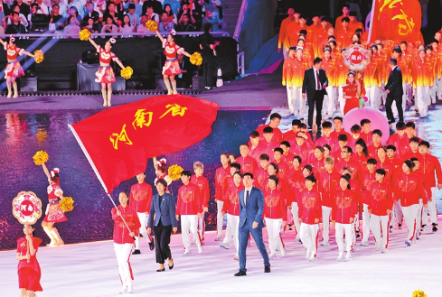 女篮国手张茹担任河南代表团旗手