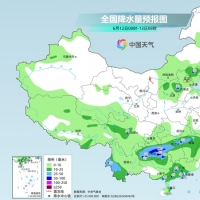南方将进入强降雨集中期 华北东北等地多雷雨