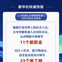 手机报·晚报丨我国11个新职业来了，这些新职业非常缺人；中秋国庆假期运输火车票开始发售