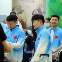 中国代表团亮相亚运会欢迎仪式